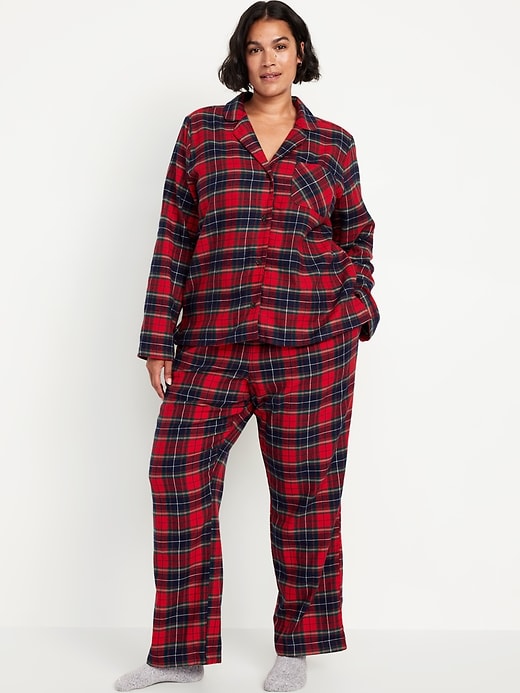 Image number 7 showing, Flannel Pajama Set for Women