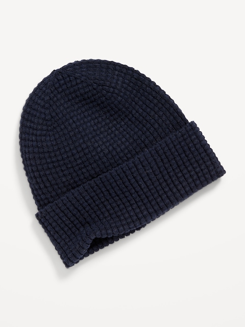 Gender-Neutral Thermal-Knit Beanie for Kids - In The Navy