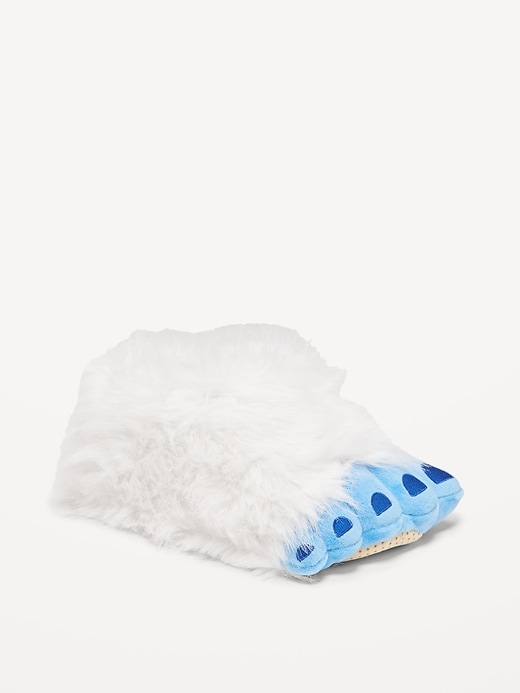 View large product image 1 of 4. Gender-Neutral Faux-Fur Critter Slippers for Kids