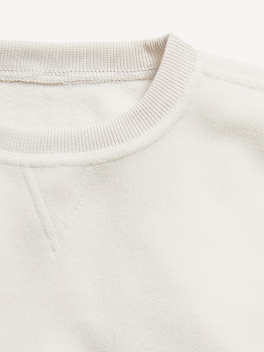Image number 3 showing, Long-Sleeve Microfleece Crew-Neck Sweatshirt for Girls
