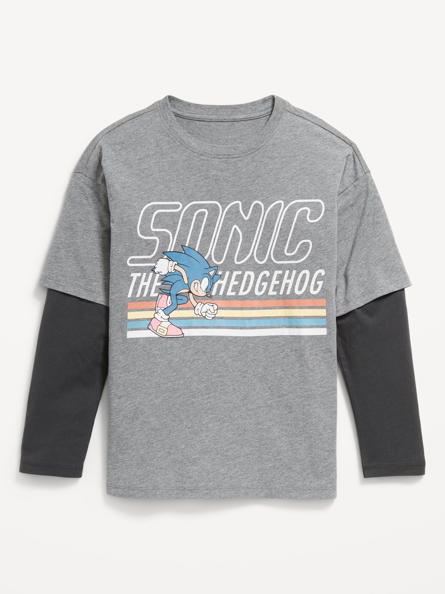 Sonic The Hedgehog™ Oversized Two-In-One Graphic T-Shirt for Boys