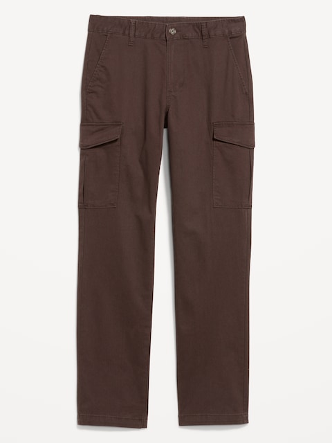Straight Refined Tailored Cargo Pants - Brown