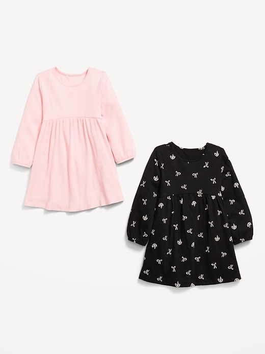 View large product image 2 of 2. Long-Sleeve Dress 2-Pack for Toddler Girls