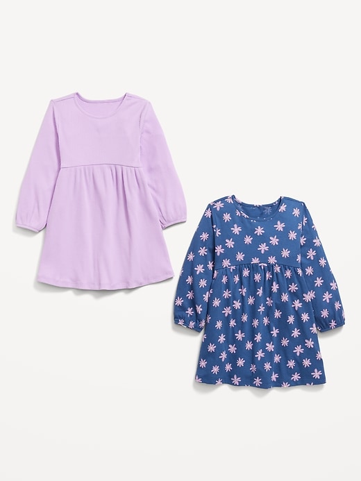 Image number 2 showing, Long-Sleeve Dress 2-Pack for Toddler Girls