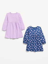 Image number 2 showing, Long-Sleeve Dress 2-Pack for Toddler Girls