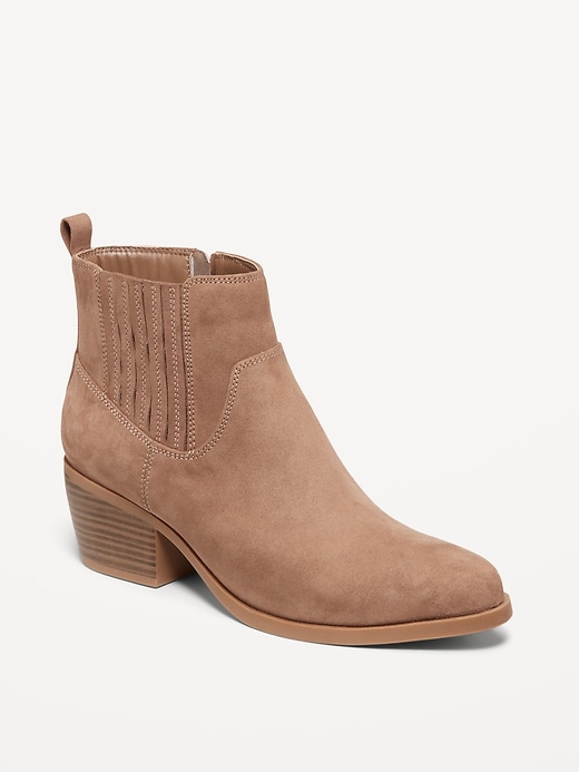 Image number 1 showing, Western Ankle Boots