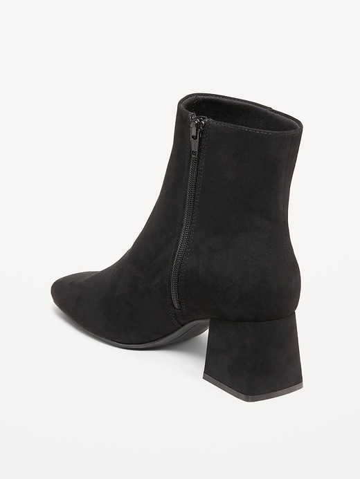 Image number 5 showing, Faux Suede Square Toe Boots