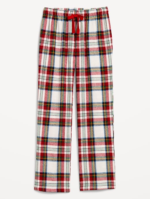 Image number 4 showing, Mid-Rise Flannel Pajama Pants for Women