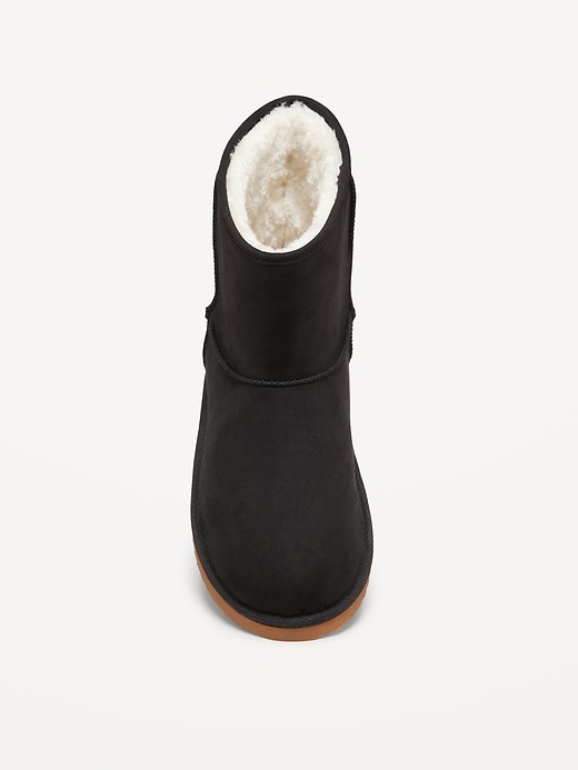 Voir une image plus grande du produit 2 de 4. Bottes en faux suède doublées de similifourrure pour fille