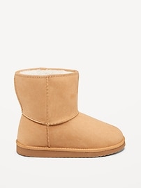 Voir une image plus grande du produit 3 de 4. Bottes en faux suède doublées de similifourrure pour fille