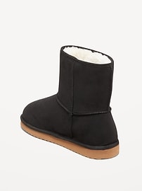 Voir une image plus grande du produit 4 de 4. Bottes en faux suède doublées de similifourrure pour fille