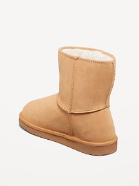 Voir une image plus grande du produit 4 de 4. Bottes en faux suède doublées de similifourrure pour fille