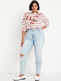High-Waisted Vintage Slim Jeans