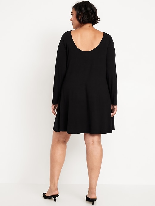 Image number 7 showing, Long-Sleeve Mini Swing Dress