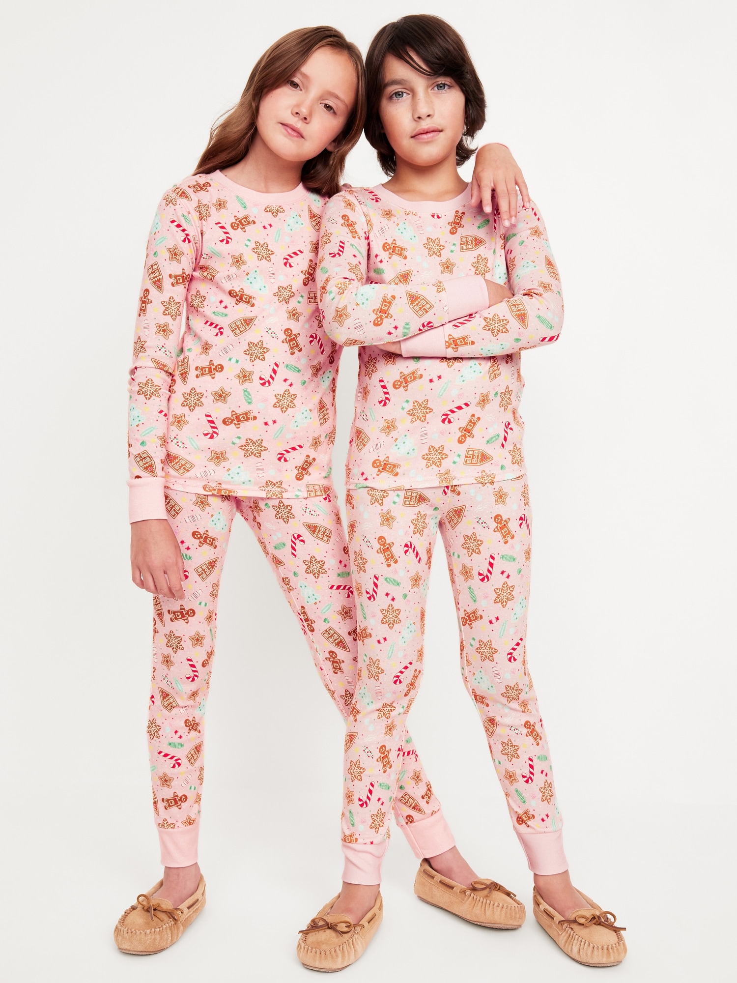 Gender-Neutral Graphic Snug-Fit Pajama Set for Kids