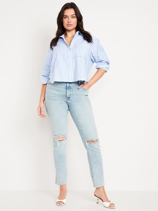 Image number 5 showing, High-Waisted Vintage Slim Jeans