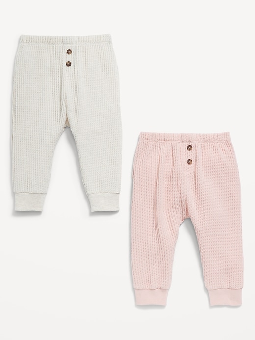 Voir une image plus grande du produit 2 de 2. Pantalon de jogging en tricot isotherme pour bébé (paquet de 2)