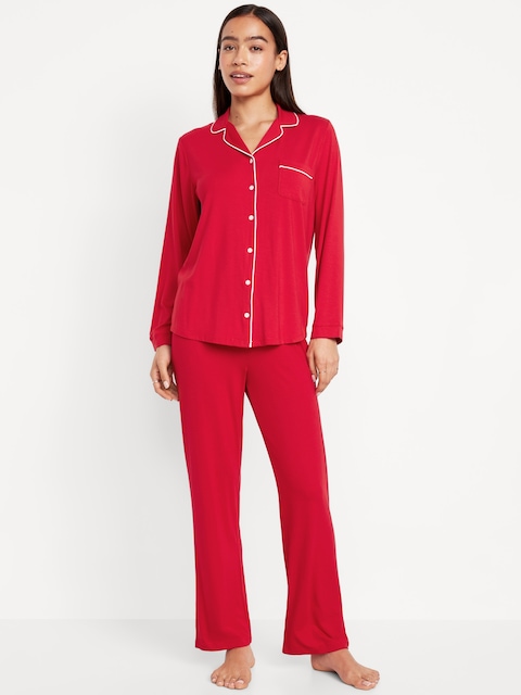 Knit Jersey Pajama Pant Set