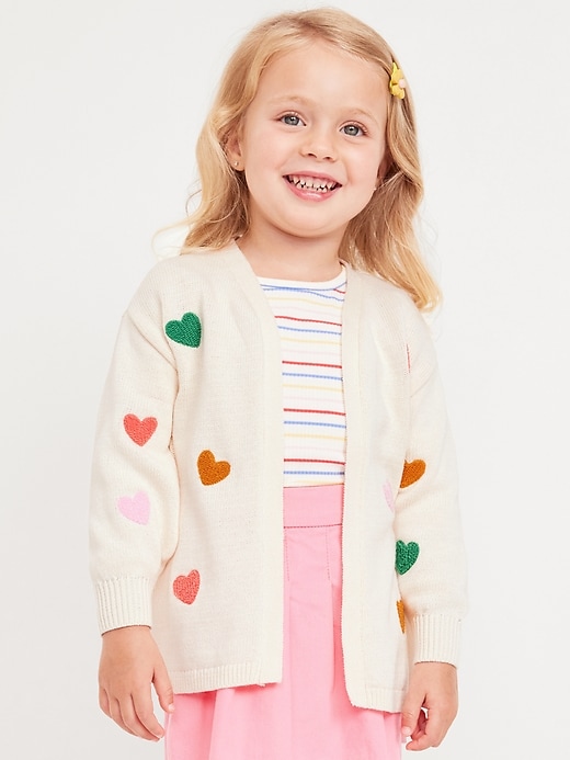 View large product image 1 of 3. Open-Front Cardigan Sweater for Toddler Girls