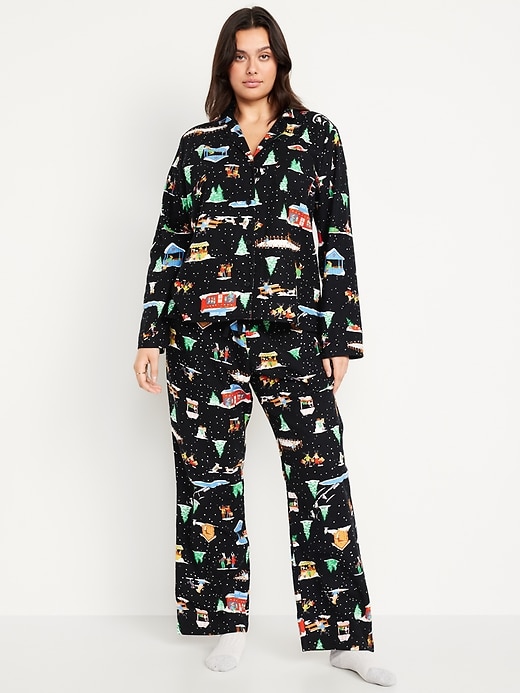 Image number 5 showing, Flannel Pajama Set for Women