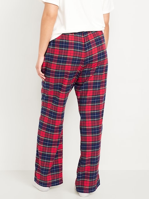 Image number 6 showing, Mid-Rise Flannel Pajama Pants for Women