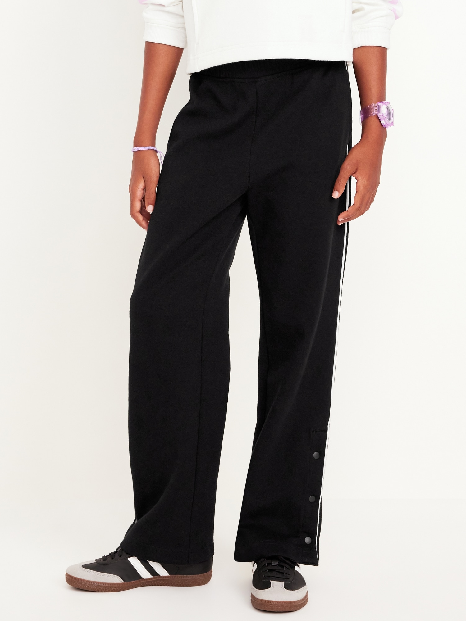 High-Waisted Dynamic Fleece Track Pants for Girls