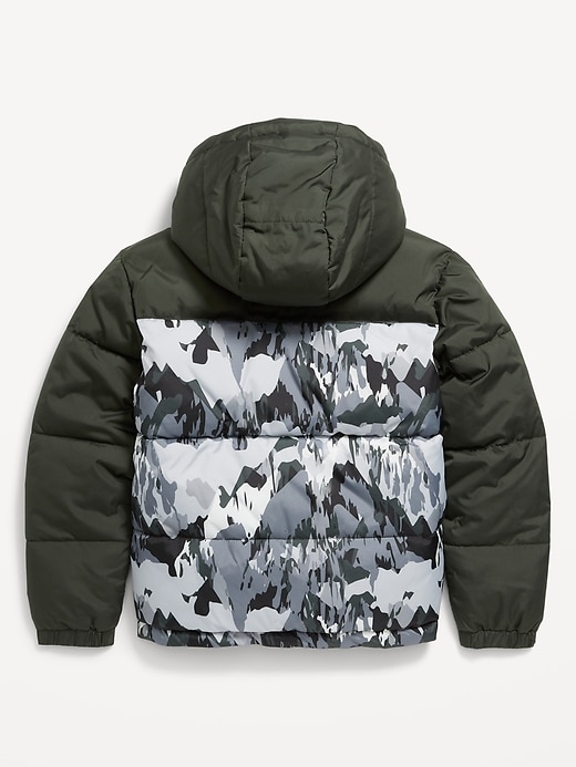 Image number 3 showing, Water-Resistant Quilted Puffer Jacket for Boys