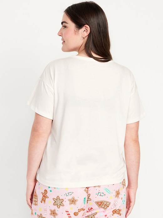 L'image numéro 6 présente T-shirt à imprimé assorti des Fêtes