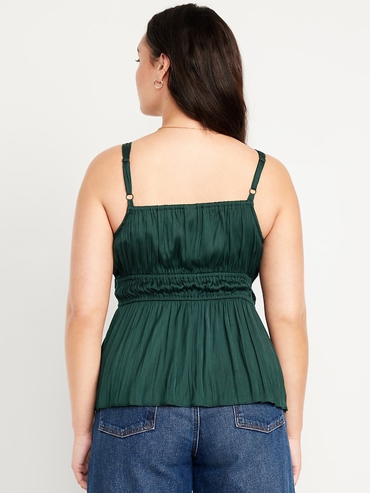 Image number 6 showing, Waist-Defined Satin Top