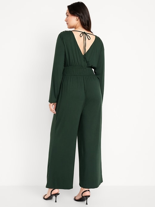 Image number 5 showing, Waist-Defined V-Neck Jumpsuit