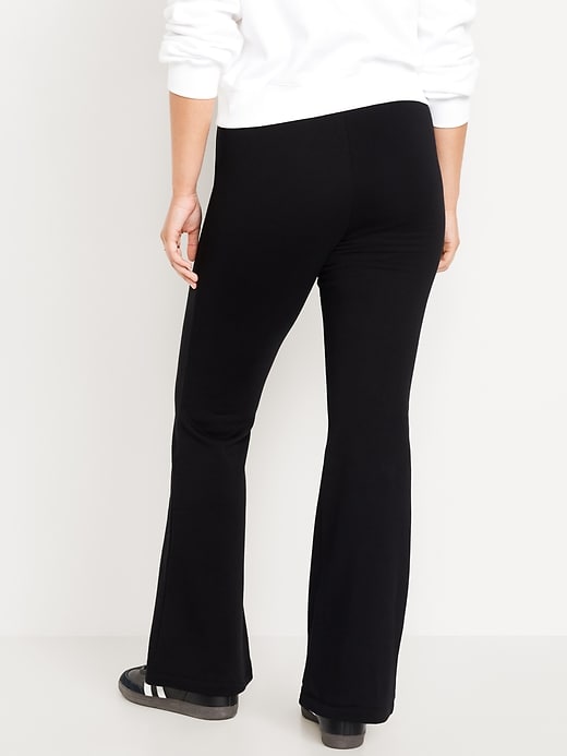 Image number 6 showing, High-Waisted Fleece-Lined Flare Leggings