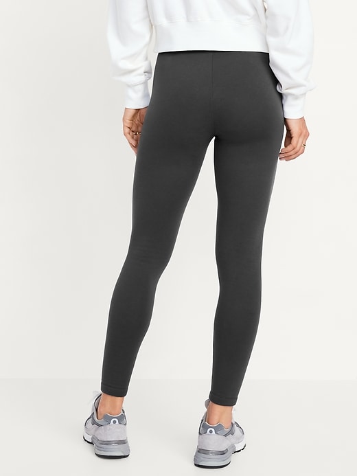 Image number 2 showing, High-Waisted Fleece-Lined Leggings