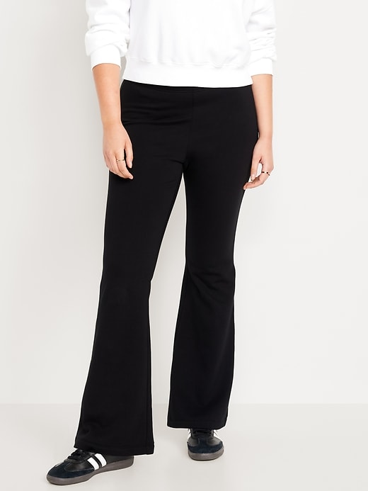 Image number 8 showing, High-Waisted Fleece-Lined Flare Leggings