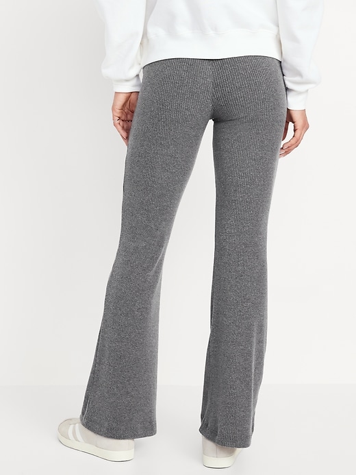 Image number 2 showing, High-Waisted Cozy Ribbed Flare Leggings