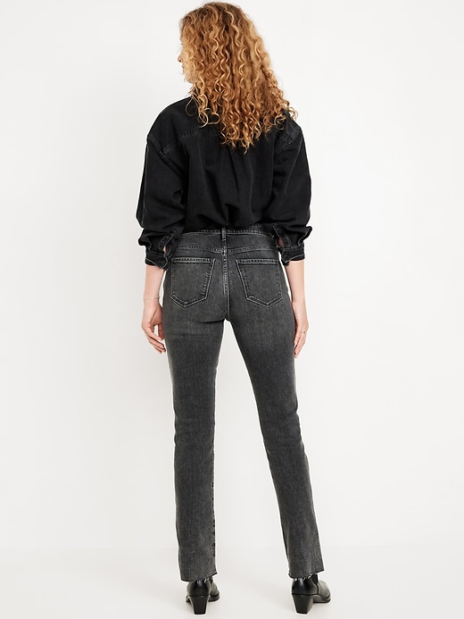 L'image numéro 3 présente Jean étroit vintage à taille haute