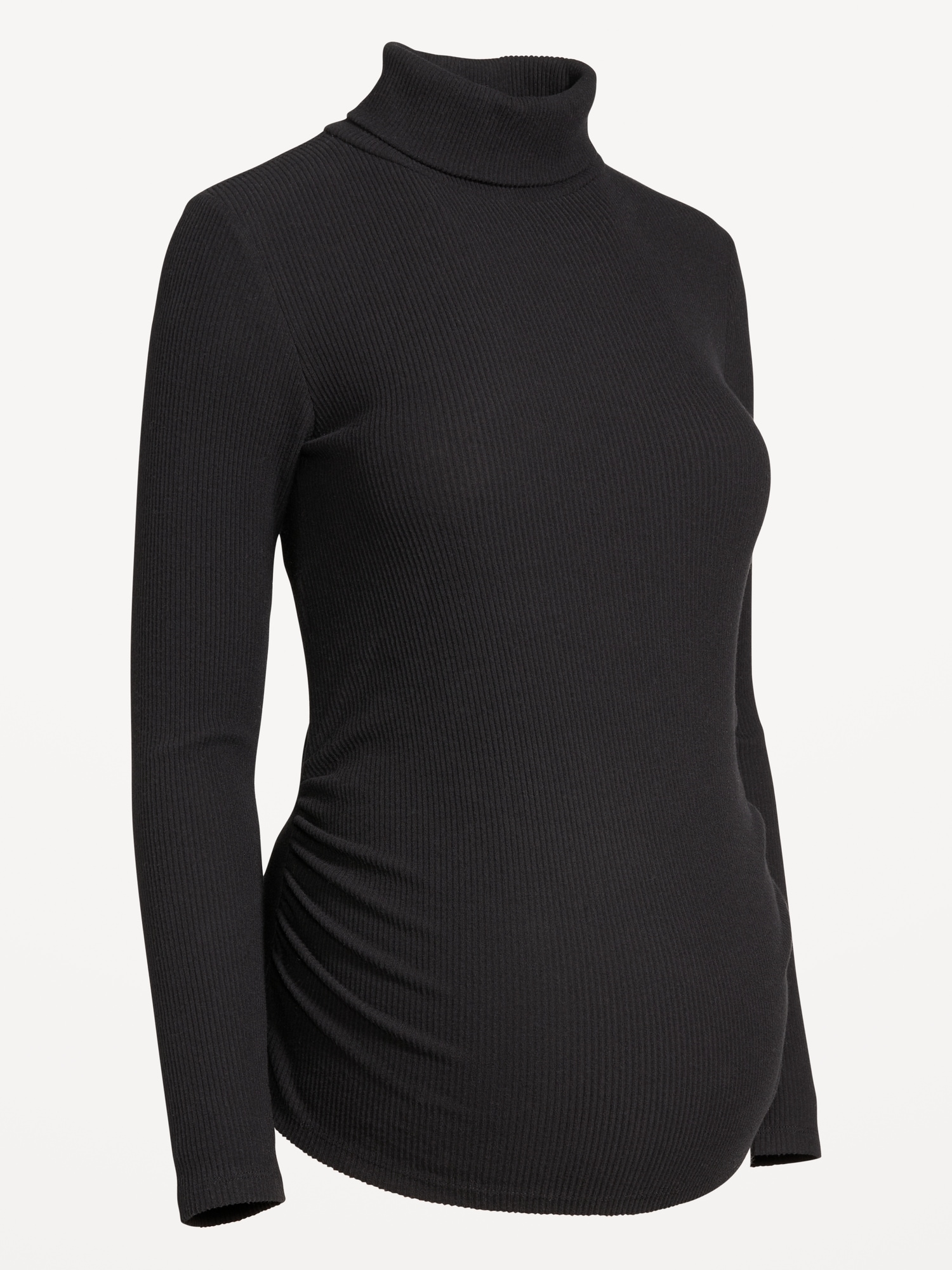 Maternity Ribbed Turtleneck