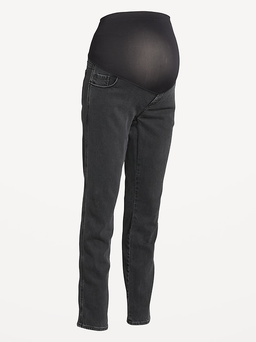 Image number 4 showing, Maternity Full-Panel Vintage Slim Jeans