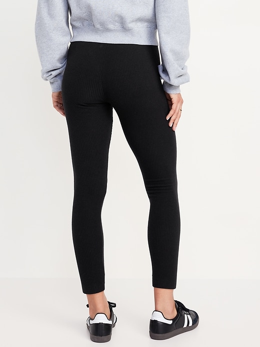 L'image numéro 2 présente Legging côtelé douillet à taille haute