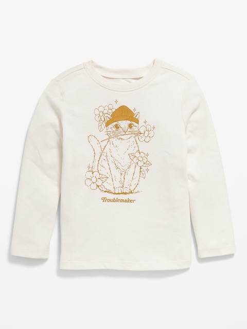 Long-Sleeve Graphic T-Shirt for Toddler Girls
