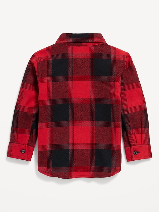 View large product image 2 of 2. Long-Sleeve Flannel Shirt for Toddler Boys