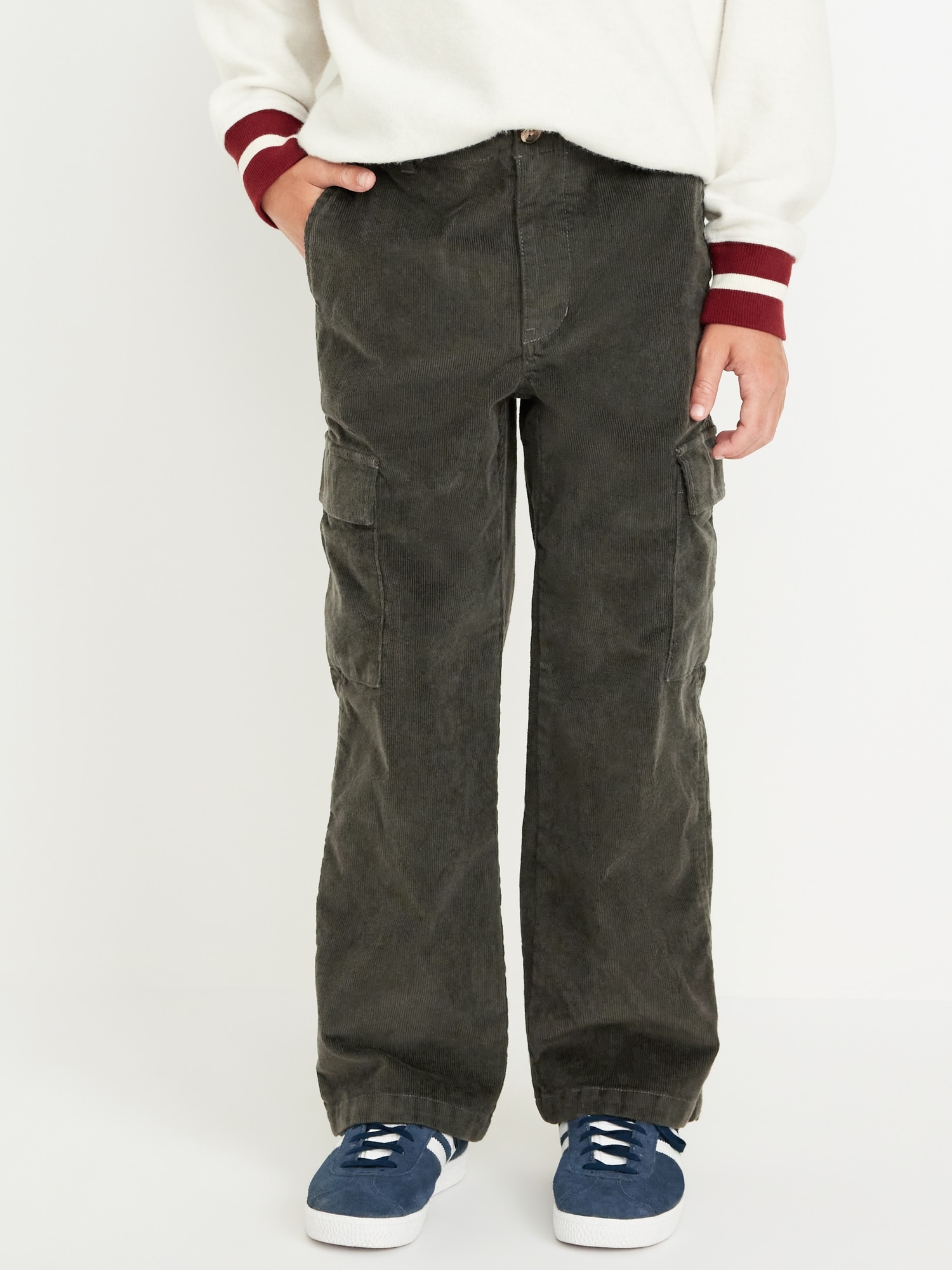 Baggy Corduroy Cargo Pants for Boys