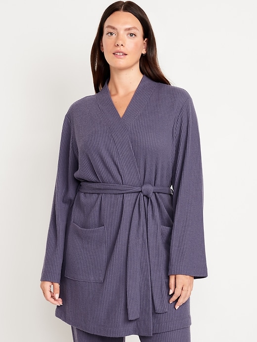 Image number 5 showing, Waffle Robe