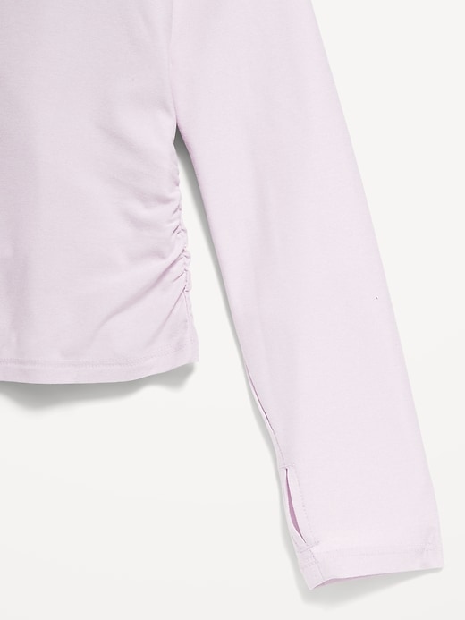 Image number 5 showing, CloudMotion Side-Ruched Hoodie for Girls
