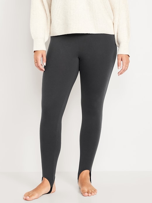 L'image numéro 5 présente Legging fuseau à taille haute doublé en molleton