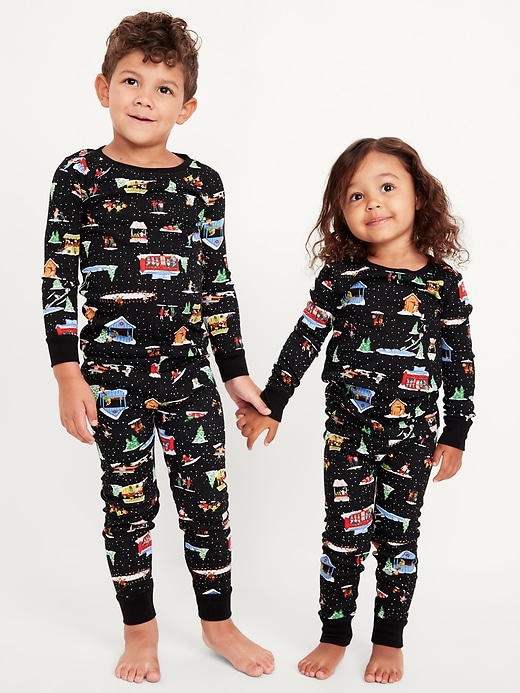 View large product image 1 of 3. Printed Snug-Fit Pajama Set for Toddler &amp; Baby