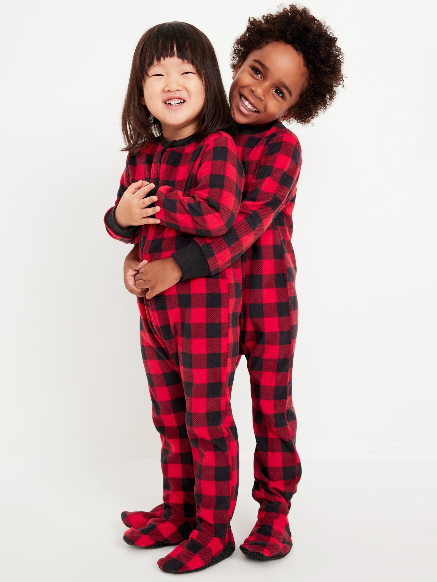 One piece plaid pajamas sale