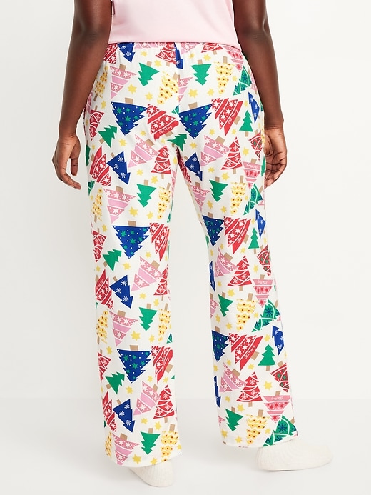 Image number 6 showing, Mid-Rise Printed Flannel Pajama Pants