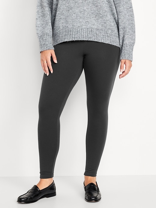 Image number 4 showing, High-Waisted Fleece-Lined Leggings