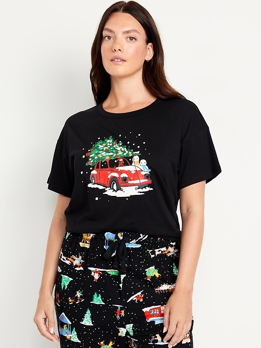 Image number 5 showing, Matching Holiday-Graphic T-Shirt for Women