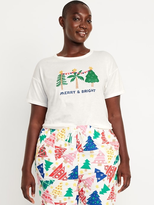 Image number 5 showing, Matching Holiday-Graphic T-Shirt for Women